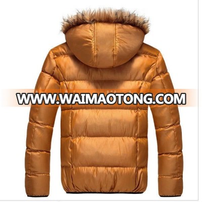 New design colorful hoodie down feather fashion jacket coat for men