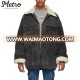 wholesale denim quilted padded winter sherpa jackets men