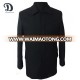 Quilted hidden placket men wool latest long coat design