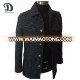 Latest design multi pocket mid-long men wool coat