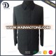 Velvet collar men's hidden placket wool coat